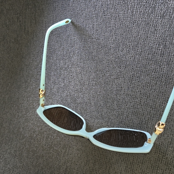 Tiffany & Co Prescription Sunglasse OTF4076 Havana On Tiffany blue/need New Lens - Picture 2 of 10